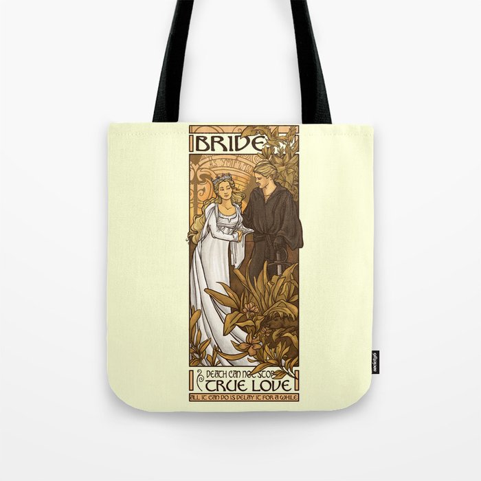 bride tote bag by