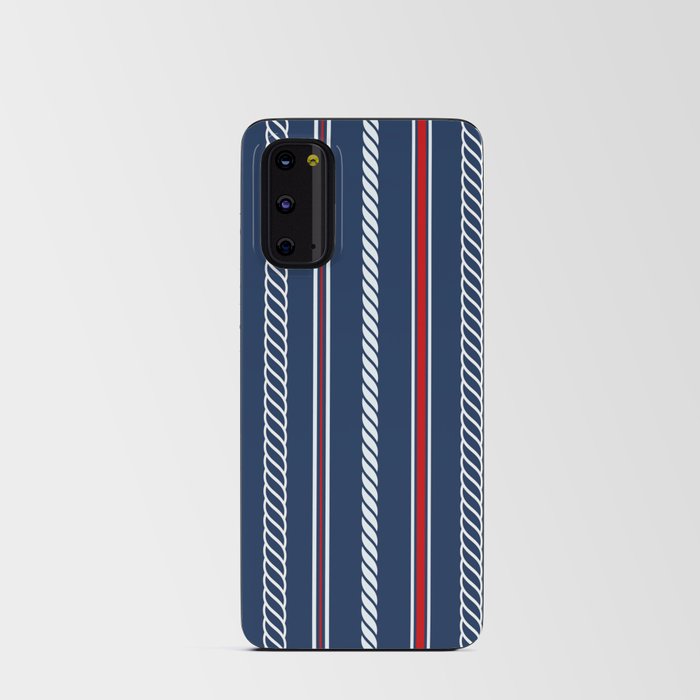 Nautical Blue Boat Stripes Android Card Case