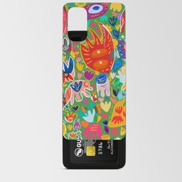 Welcome May Abstract Graffiti Nature and Flowers Pattern Android Card Case