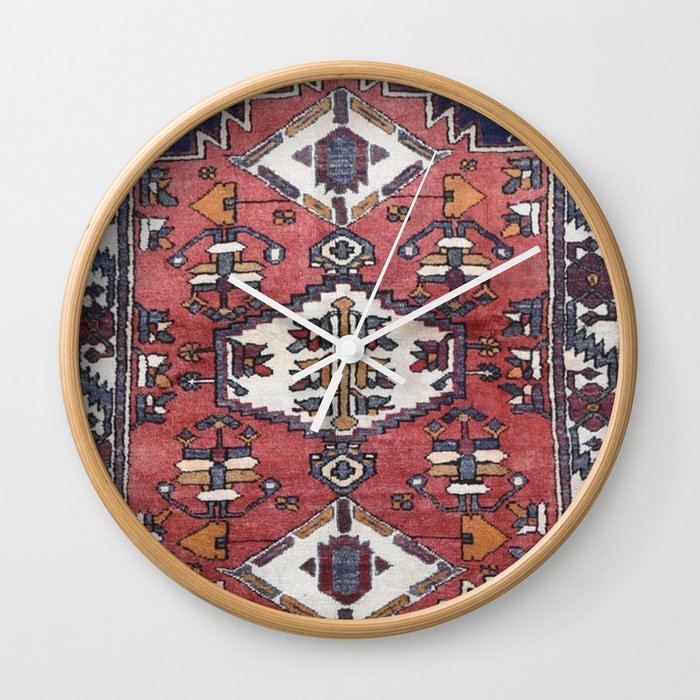 Geometric persian carpet Wall Clock