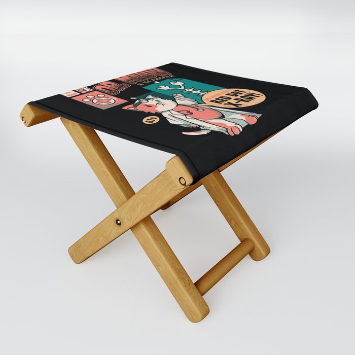 Dr Meow Doctor Cat Medicine Love My Doctor by Tobe Fonseca Folding Stool