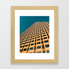 Minimalist Triangular Building  Framed Art Print