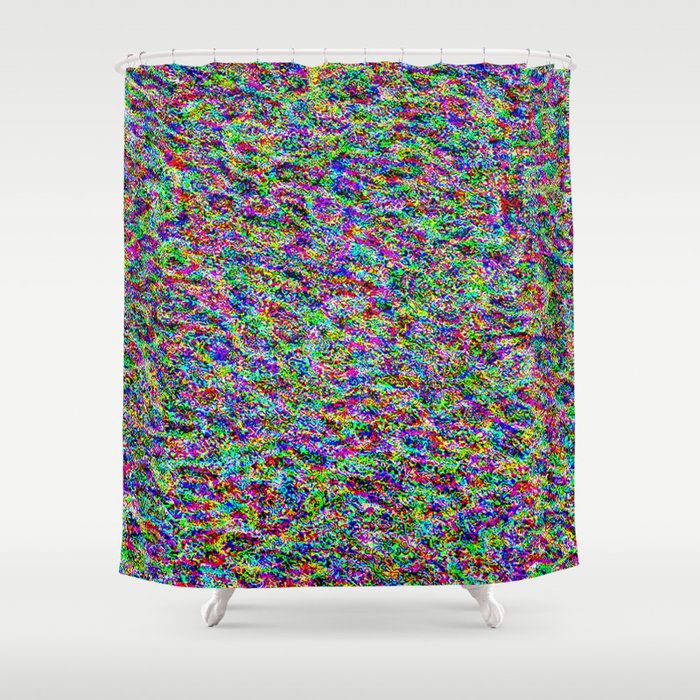 Rainbow Forest Abstract Design Shower Curtain