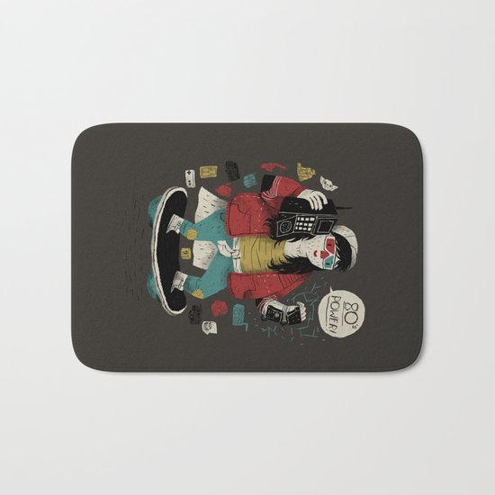 80s power! Bath Mat