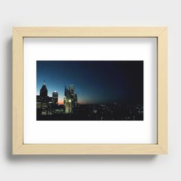 Summer Sunset in Philly Recessed Framed Print