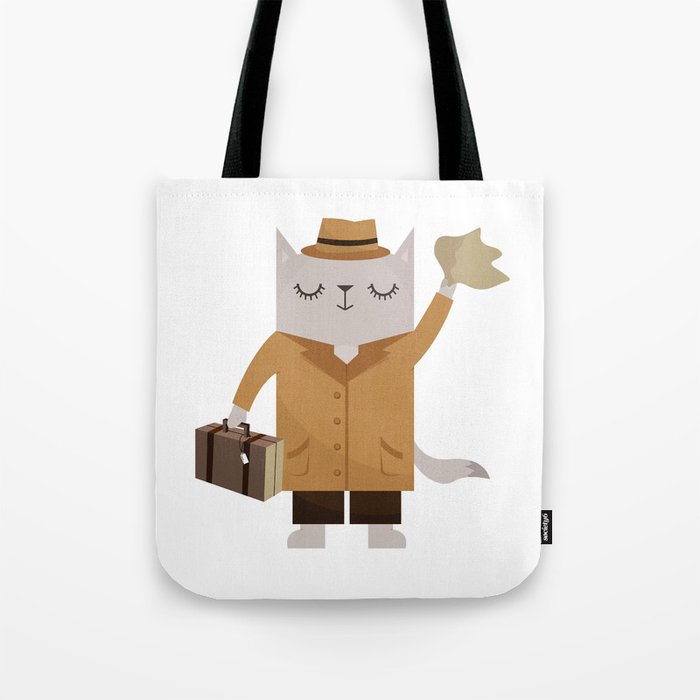 The Traveler Cat Tote Bag