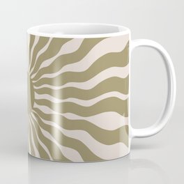 Sun Rays Khaki Cream Coffee Mug