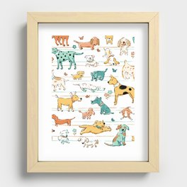 Dogs Dogs Dogs Recessed Framed Print