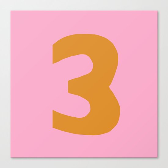 Number 3 Canvas Print