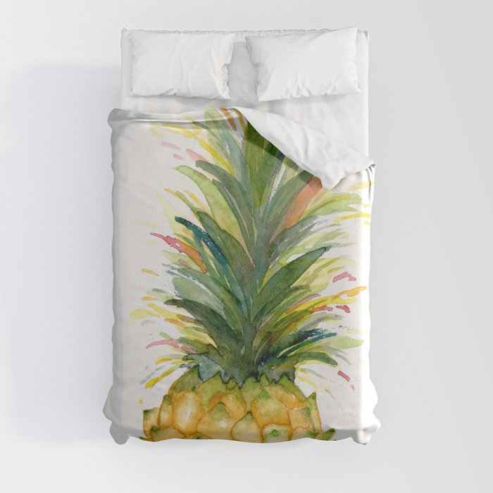 Tropic Like it's Hot Pineapple Duvet Cover