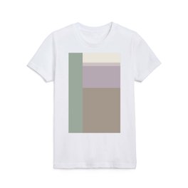 Muted Winter Color Block  Kids T Shirt