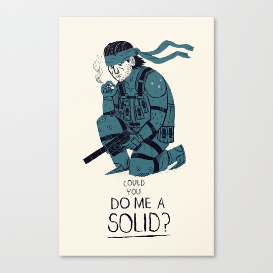 do me a solid. Canvas Print