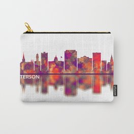 Paterson New Jersey Skyline Carry-All Pouch | Abstract, Painting, Graphicdesign, Cityscape, Usa, Landscape, Art, City, Watercolor, Jersey 