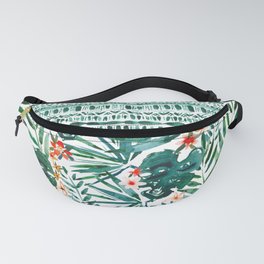 TROP DON'T STOP Tropical Palms and Monstera Fanny Pack