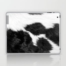 Black and White Cowhide Animal Print Laptop Skin