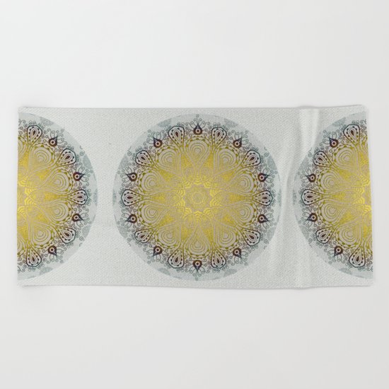 Mandala Love Beach Towel