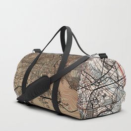USA, Baltimore City Map Collage Duffle Bag