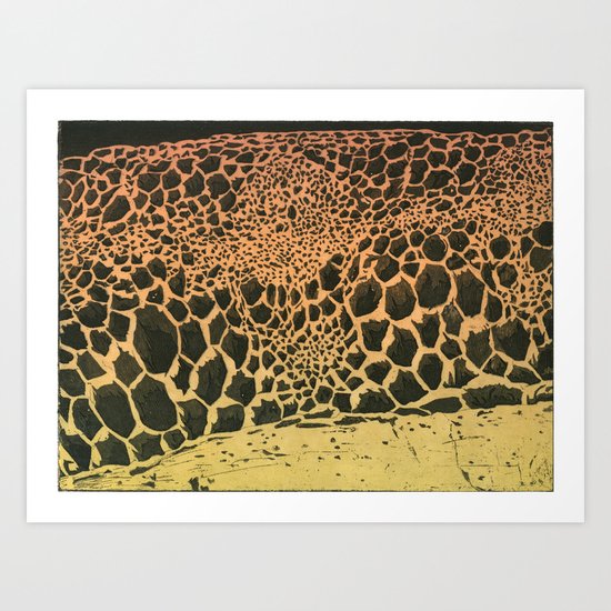 volcanic cells Art Print