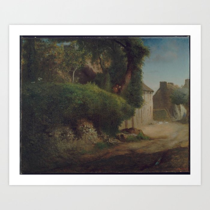JeanFrançois Millet Millet's Family Home at Gruchy Art Print by