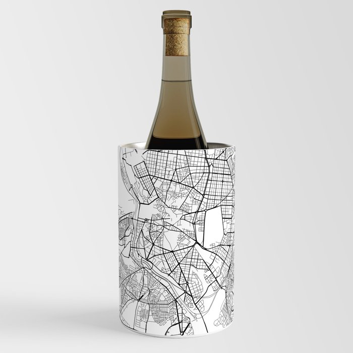 Madrid city map Wine Chiller