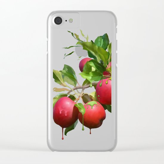Melting Apples Clear iPhone Case