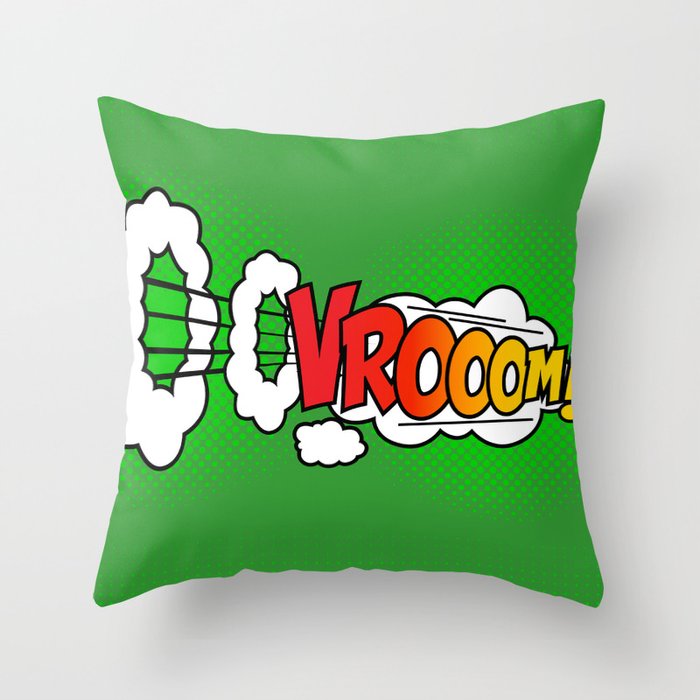 Vroom ! Throw Pillow