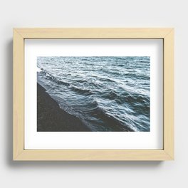 Black Sand Beach | Lake Superior | Travel Photography in Minnesota Recessed Framed Print