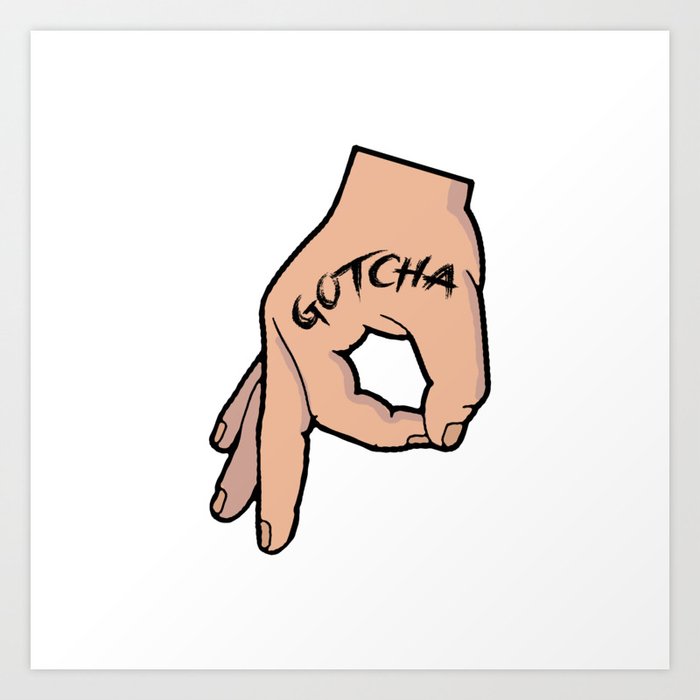 The Circle Game Gotcha Art Print by lovelydesigns | Society6