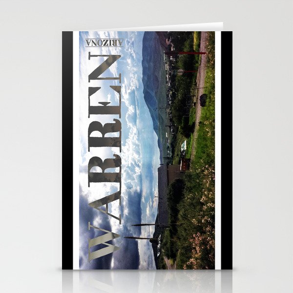 Painted Over Warren, Arizona Stationery Cards