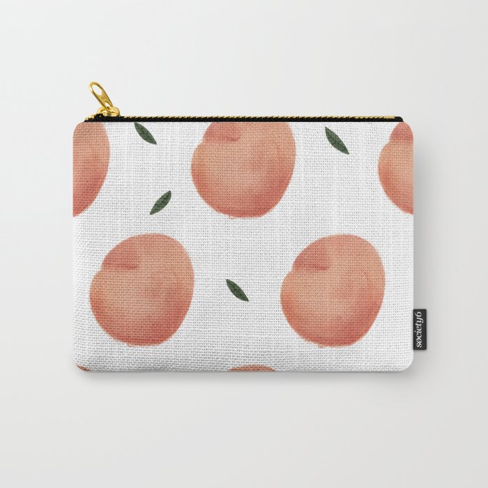a peach patten - I eat sweet peaches Carry-All Pouch