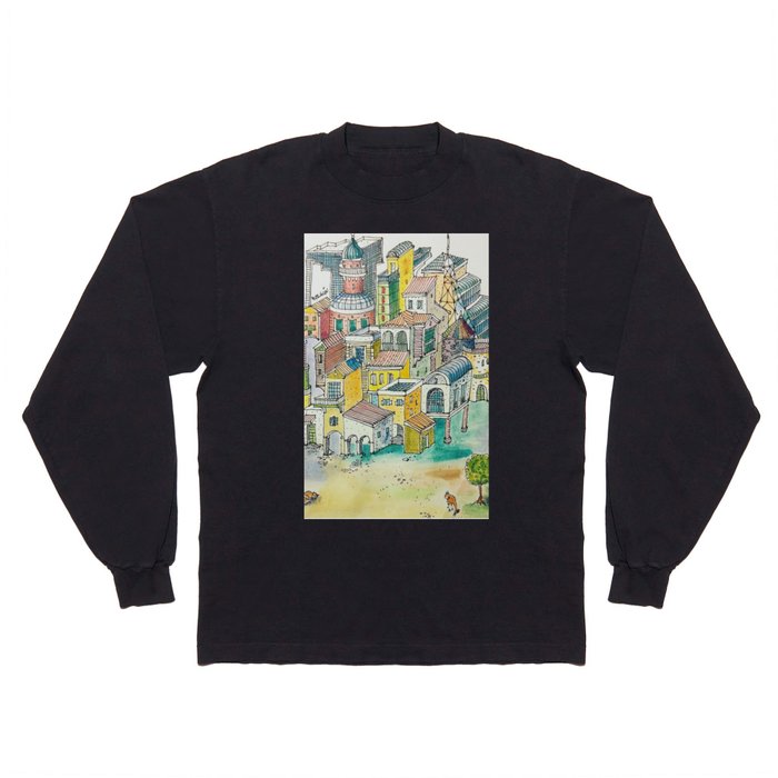 chaos on architecture Long Sleeve T Shirt