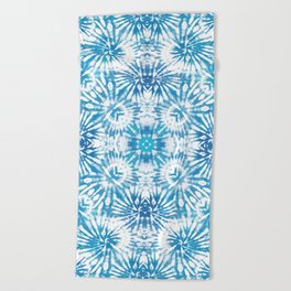 Abstract Blues Hippy Beach Towel