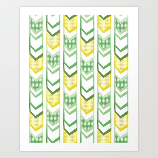 Right Direction - Chevron Art Print