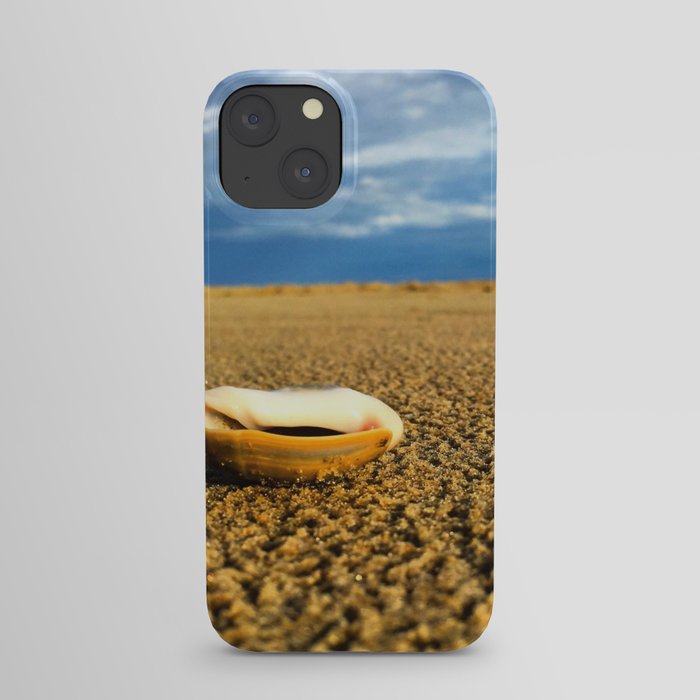 Brazil Photography - Seashell Laying On The Open Beach iPhone Case