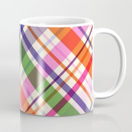 Plaid Coffee Mug | Spring, Style, Argyle, Fashion, Design, Summer, Plaid, Graphicdesign, Men, Pink 