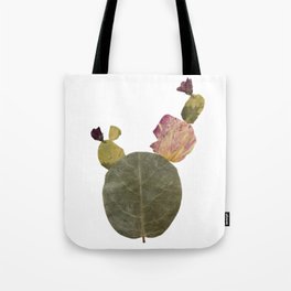 pressed flower cactus succulent art Tote Bag
