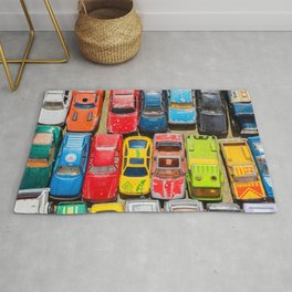Retro Toy Cars Rug | Dinkies, Toycars, Retrotoys, Cars, Oldcars, Oldtoys, Retro, Photo, Retrodinkies 