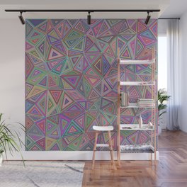 Triangles Background Pattern Design Wall Mural