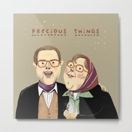 Precious Things Metal Print | Tubs, Northern, Markgatiss, Curated, Things, Stevepemberton, Comedy, English, Tattysrup, Creepy 