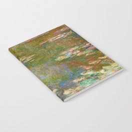 1918 Waterlily oil on canvas. Claude Monet.   Notebook