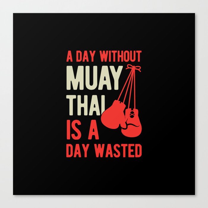 Funny Muay Thai Canvas Print
