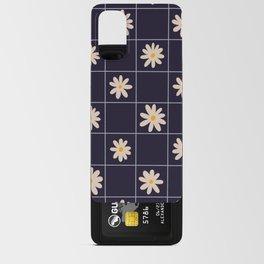 Garden Grid - Navy & White Android Card Case