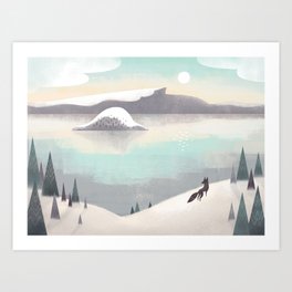 Crater Lake Art Print
