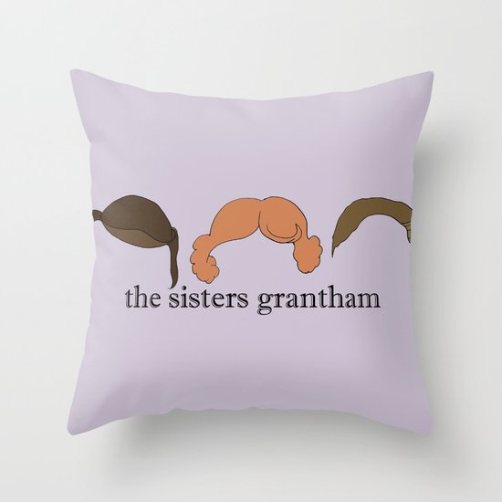 The Sisters Grantham: Downton Abbey Throw Pillow