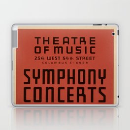 Federal Music Project Of New York City - Retro  Vintage Music Symphony  Laptop Skin