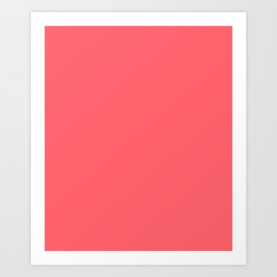 Coral Red Art Print