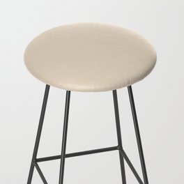 Neutral Buff Beige Solid Color Hue Shade - Patternless Bar Stool