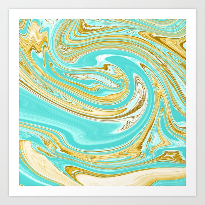 Abstract Fluid 3 Art Print By Arrowhead