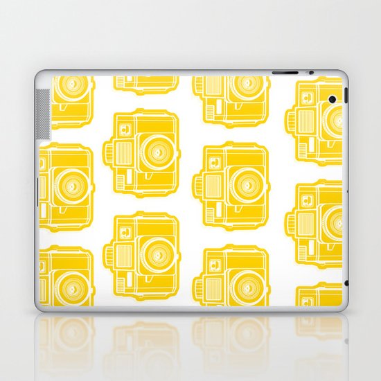 I Still Shoot Film Holga Logo - Sunshine Yellow Laptop & iPad Skin