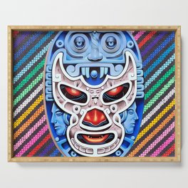 lucha libre mask Serving Tray